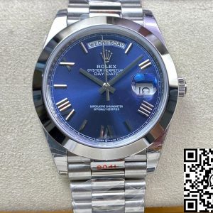 Replica Rolex Day Date M228206-0015 1:1 Best Edition EW Factory Blue Dial