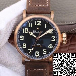 Replica Zenith Pilot Type 20 Extra XF Factory Mechanical Watches 1:1 Best Edition Swiss ETA2824-2 Black Dial