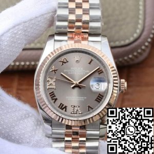 Replica Rolex Datejust M126231-0023 36MM 1:1 Best Edition GM Factory Grey Dial
