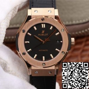 Replica Hublot Classic Fusion 511.OX.1181.LR JJ Factory Mechanical Watches 1:1 Best Edition Swiss ETA2892 Black Dial