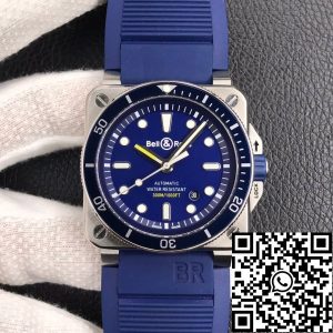 Replica Bell & Ross BR0392-D-BU-ST/SRB 1:1 Best Edition Blue Dial