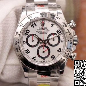Replica Rolex Daytona Cosmograph 116509-78599 1:1 Best Edition Noob Factory White Dial Swiss ETA4130