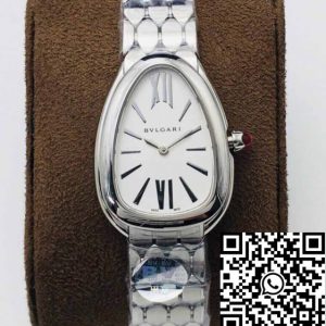 Replica Bvlgari Serpenti 103141 1:1 Best Edition BV Factory Silver White Dial