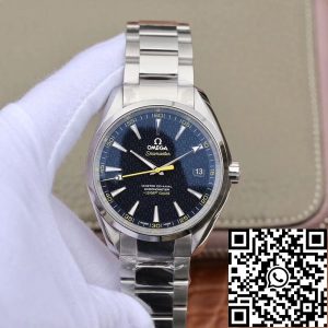 Replica Omega Seamaster Aqua Terra 231.10.42.21.03.004 150M ??James Bond?? Stainless Steel 1:1 Best Edition Stainless Steel Bracelet Swiss ETA8500 Blue textured dial