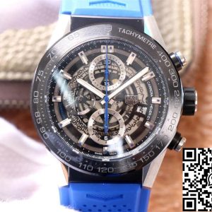 Replica TAG Heuer Carrera CAR2A1T.FT6052 1:1 Best Edition XF Factory Blue Rubber Strap