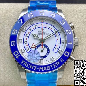 Replica Rolex Yacht-Master M116680-0002 1:1 Best Edition JF Factory White Dial