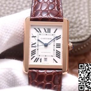 Replica Cartier Tank W5200026 1:1 Best Edition V9 Factory Rose Gold