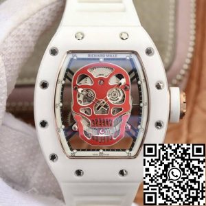 Replica Richard Mille RM52-01 1:1 Best Edition KV Factory White Ceramic