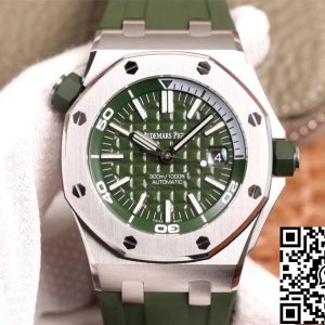 Replica Audemars Piguet Royal Oak Offshore 15710ST.OO.A052CA.01 1:1 Best Edition JF Factory Green Dial Swiss Cal.3120