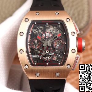 Replica Richard Miller RM011-03 flyback Chronograph 1:1 Best Edition KV factory rose gold case Swiss RMAC3