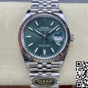 Replica Rolex Datejust M126234-0051 36MM 1:1 Best Edition Clean Factory Green Dial