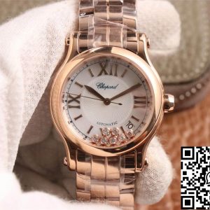 Replica Chopard Happy Sport 274808-5002 1:1 Best Edition YF Factory Rose Gold