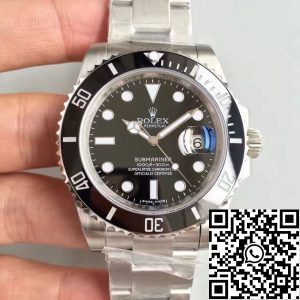 Replica Rolex Submariner 114060 Noob Factory Mechanical Watches 1:1 Best Edition Swiss ETA3135 Black Dial