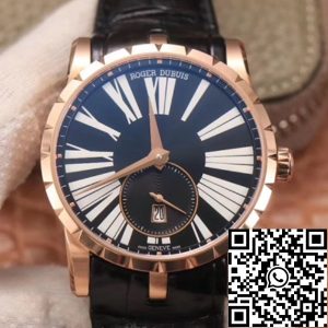 Replica Roger Dubuis Excalibur DBEX0537 1:1 Best Edition PF Factory Rose Gold Swiss ETA9015
