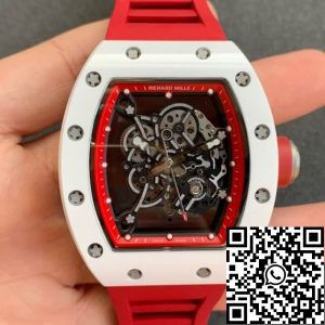 Replica Richard Mille RM055 1:1 Best Edition KV Factory V2 Ceramic Skeleton Dial