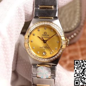 Replica Omega Constellation 131.25.29.20.58.001 1:1 Best Edition 3S Factory V5 Yellow Gold Diamond Bezel Swiss NH05