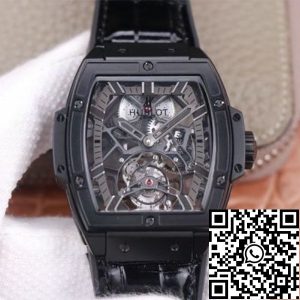 Replica Hublot Masterpiece Tourbillon 906.ND.0129.VR.AES12 1:1 Best Edition JB Factory Black PVD Swiss HUB 9006