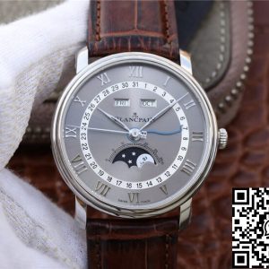 Replica Blancpain Villeret 6654-1113-55B 1:1 Best Edition OM Factory V2 Grey Dial