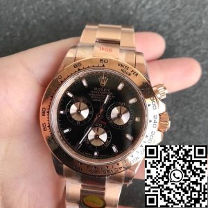 Replica Rolex Daytona m116505-0008 1:1 Best Edition Noob Factory Black Dial