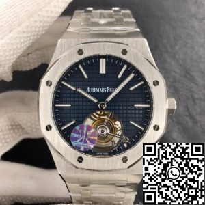 Replica Audemars Piguet Royal Oak Tourbillon 26510ST.OO.1220ST.01 1:1 Best Edition JF Factory Blue Dial