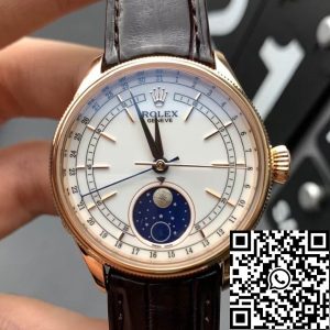 Replica Rolex Cellini M50535-0002 1:1 Best Edition KZ Factory White Dial