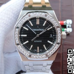 Replica Audemars Piguet Royal Oak 15400/15450 Couple Watch 1:1 Best Edition JF Factory Diamond Bezel