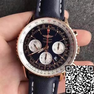 Replica Breitling Navitimer 01 RB012012 1:1 Best Edition JF Factory Blue Strap