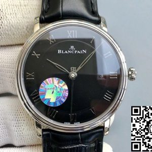 Replica Blancpain Villeret 6551-1127-55B 1:1 Best Edition ZF Factory Black Dial