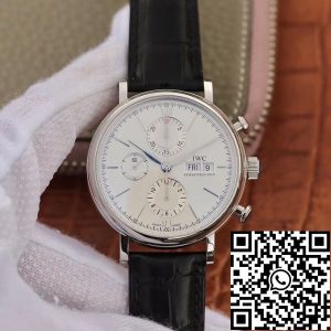Replica IWC Portofino Chronograph 42mm Multi-function IW391022 ZF Factory 1:1 Best Edition Swiss ETA7750 Silver Marker and Pointers