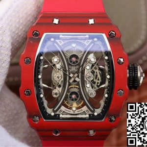 Replica Richard Mille RM53-01 1:1 Best Edition KV Factory Red TPT Carbon Fiber