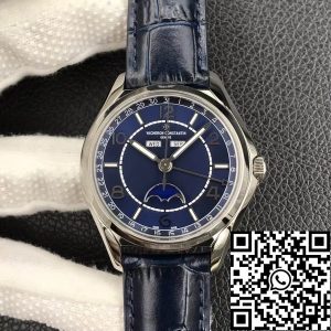 Replica Vacheron Constantin FiftySix Day-Date 4000E/000A-B548 1:1 Best Edition ZF Factory Blue Dial
