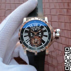 Replica Roger Dubuis Hommage Tourbillon 1:1 Best Edition JB Factory Rose Gold