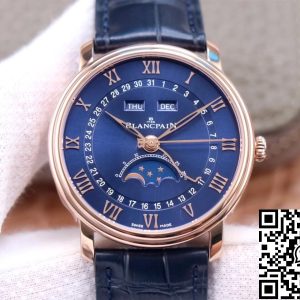 Replica Blancpain Villeret 6654-3640-55 1:1 Best Edition OM Factory V3 Rose Gold