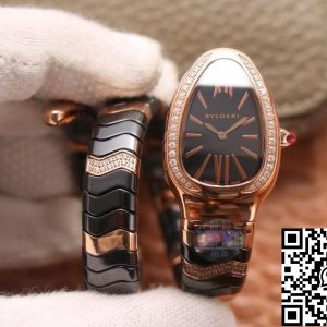 Replica Bvlgari Serpenti 1:1 Best Edition BV Factory Rose Gold Diamonds