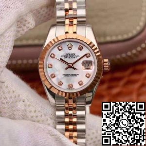 Replica Rolex Lady Datejust 28MM 1:1 Best Edition Swiss NH05 Rose Gold Plated