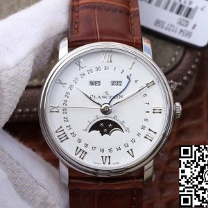 Replica Blancpain Villeret 6654 1:1 Best Edition OM Factory V2 White Dial