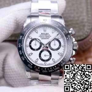 Replica Rolex Cosmograph Daytona M116500LN-0001 1:1 Best Edition Noob Factory White Dial Swiss ETA4130