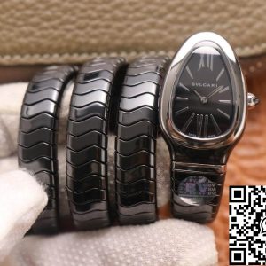 Replica Bvlgari Serpenti 1:1 Best Edition BV Factory Black Dial