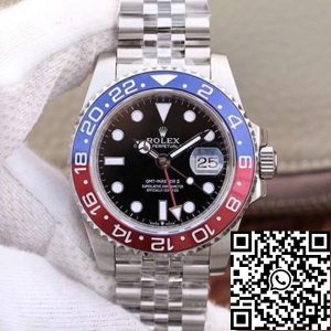 Replica Rolex GMT-Master II 126710BLRO GM Factory 1:1 Best Edition Swiss ETA2836 Black Dial