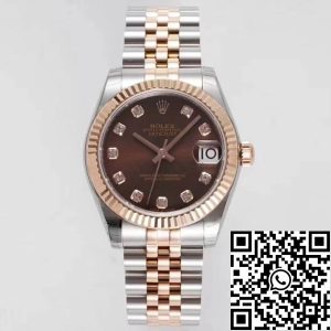 Replica Rolex Datejust m278271-0028 1:1 Best Edition GS Factory Brown Dial