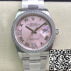 Replica Rolex Datejust M126284RBR-0024 1:1 Best Edition EW Factory Pink Dial