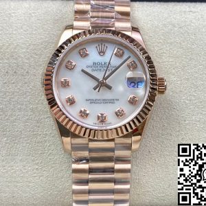 Replica Rolex Datejust M278275-0009 31MM 1:1 Best Edition EW Factory Rose Gold