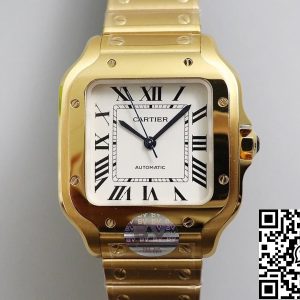 Replica Cartier De Santos W20112Y1 1:1 Best Edition BV Factory White Dial