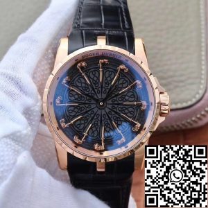 Replica Roger Dubuis Excalibur Knights of The Round Table II Rddbex0511 ZF Factory 1:1 Best Edition Rose Gold Swiss M9015