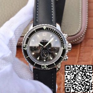Replica Blancpain Fifty Fathoms 5085F-1130-52 OM Factory 1:1 Best Edition Swiss ETA7750 Metallic Black Dial