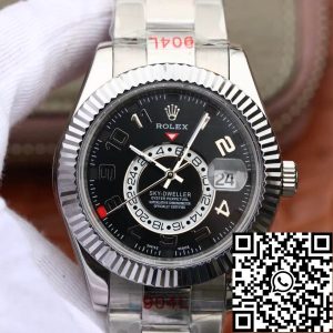 Replica Rolex Sky Dweller 326939 1:1 Best Edition Noob Factory Black Dial