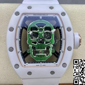 Replica Richard Mille RM52-01 1:1 Best Edition YS Factory Green Skull Tourbillon Dial