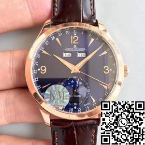 Replica Jaeger-LeCoultre Master Calendar 1552520 KM Factory 1:1 Best Edition Swiss ETA866 18k rose gold