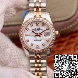 Replica Rolex Lady Datejust 28MM 1:1 Best Edition Swiss Original Imported NH05 Movement White Enamel Dial