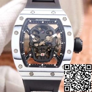 Replica Richard Mille RM052-01 1:1 Best Edition JB Factory White Ceramic Swiss Tourbillon